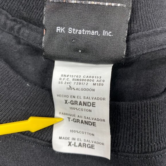 Harley Davidson Shirt XL Black Skull Print Motorcycles Double Sided Stuart FL - Picture 8 of 13